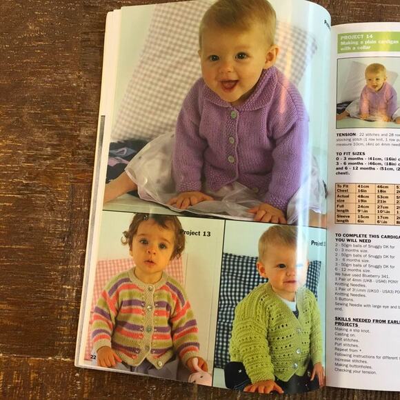 Baby Knit Project Books Knitting Patterns Wraps Afghans - Picture 5 of 6